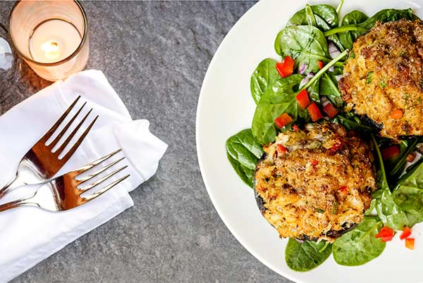 Funghi Portobello Ripieni Di Granchio Celiachiaitalia Com